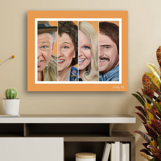 All in the Family Canvas Print