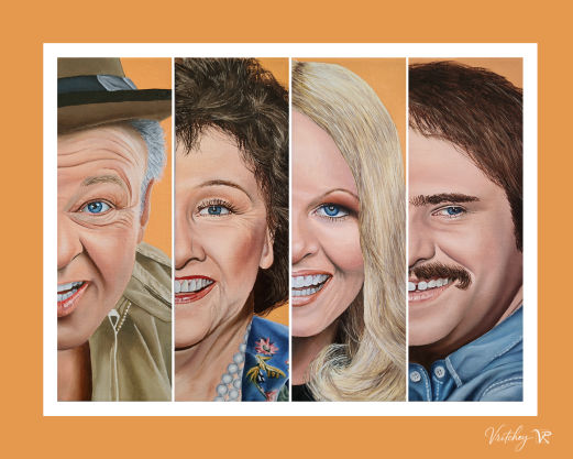 All in the Family Canvas Print